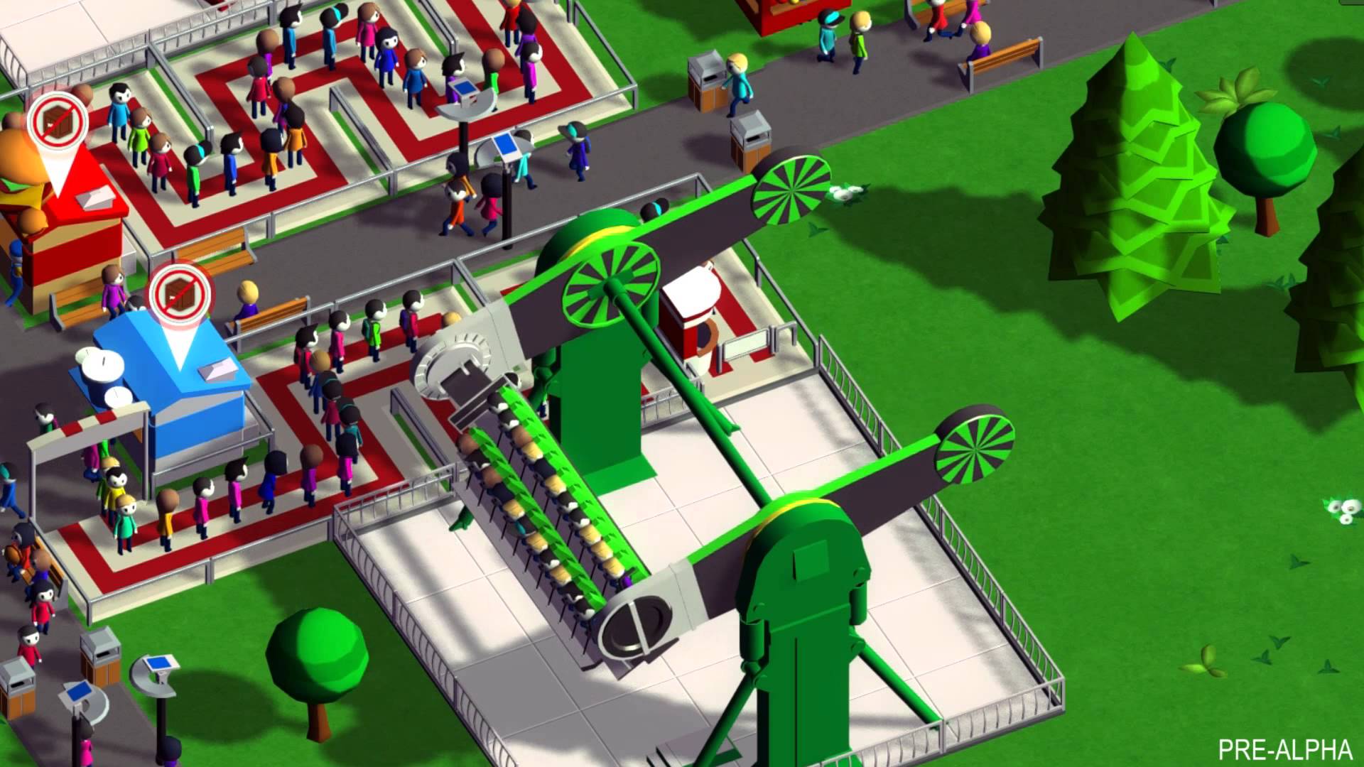 新テーマパークみたいな遊園地経営ゲーム Parkitect に約1500円投資した